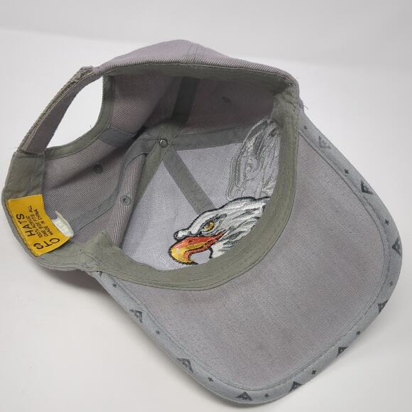 American Eagle Native Pride Baseball Cap Gray OS Adjustable Embroidered CTS - Picture 6 of 8